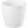 Kvetináč Strend Pro Stone, 28x26 cm, biely, efekt kameňa