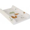 CEBA BABY Podložka prebaľovacia 2-hranná s pevnou doskou (50x80) Comfort Líška écru