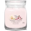 Sviečka Yankee Candle - PINK CHERRY & VANILLA, stredná