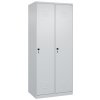 Šatňová skriňa C+P Cabo, 2 oddelenia, 800 x 500 x 1850 mm, sivá