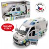 City Collection Auto policajná dodávka na zotrvačník s reálnym hlasom posádky 21 cm