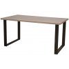 Domov Združenie NOVA 180P L36 BA/CI - Stôl jedálenský, 180 x 90 cm, podnož-kov čierny, plát lamino 36 mm-Bardolíno