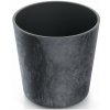 PROSPERPLAST Kvetináč URBI ROUND EFFECT 30cm antracit