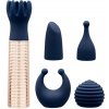 Pillow Talk Secrets Choices 6 Piece Mini Massager Set Navy Blue/Rose Gold