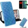 Peňaženkové kožené puzdro na Motorola Moto G8 Plus - Sky Blue
