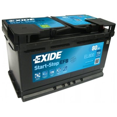 Exide Start-Stop EFB 12V 80Ah 720A EL800