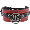 náramok unisex - red - LEATHER & STEEL FASHION - LSF1 58