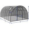 Polykarbonátový skleník TITAN 3m Dĺžka: 6 metrov, POLYKARBONÁT: 4 mm