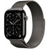 Apple Watch Series 11 GPS + Cellular 46mm Bridlicový sivý titán s bridlicovo sivým milánskym ťahom - M/L, MFD44WF/A