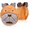 FunPlay FP-7429 Predškolský batoh PSÍK 24x7,5x18,5 cm, 3 L, plyšový, hnedý