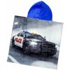 Brandmac DETSKÝ BAVLNENÝ PONČO UTERÁK S KAPUCŇOU POLICE 50X115 CM VZOROVANÝ