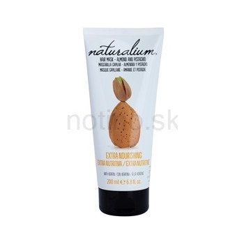 Naturalium vlasová maska ​​s výťažkom z mandlí a pistácií (Extra Nourishing Hair Mask Almond & Pistachio) 200 ml