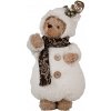 Clayre & Eef Christmas Decoration Figurine Bear 40 Cm White Plastic 22*16*40 cm