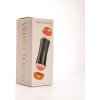 Velvet Touch masturbátor s vibráciou obojstranný vagína anál cyberskin USB nabíjateľný čierny