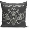 Sablio Vankúš Harley-Davidson S křídly - 40x40 cm