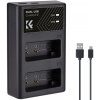 K&F LP-E17 Digital Camera Dual Channel Charger with type c Charging Cable K&F Concept