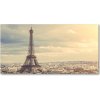 Foto obraz fotografie na skle Eiffelova veža Paríž 100x50 cm