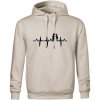 EKG salsa tanečníci - Oversized mikina pánska Moon - kratšia + širšia - 3XL ( Ľadovo sivá )