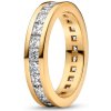 PANDORA pozlátený eternity prsteň so zirkónmi 163797C01