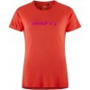 CRAFT CORE Essence Logo W 1911785 dámske tričko - červená (484000) - L