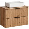 Súprava skrinka Comad Adel Oak ADEL OAK 82-80-B-2S, umývadlo Comad Magic 2 UM-6289MAGIC50DP, NATURE WOTAN 89-80-46 M