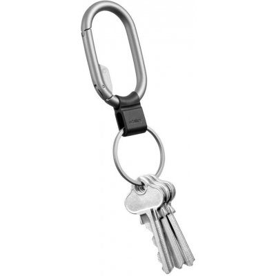 Prívesok na kľúče Orbitkey Malý klip na kľúče Clip Mini Silver