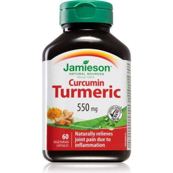 Jamieson Curcumin Turmeric 550 mg 60 tabliet od 14,62 € Heureka.sk