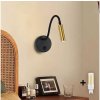 Brilagi Brilagi -LED Stmievateľná flexibilná nástenná lampa MAYA 1xG9/4W/230V čierna/zlatá BG1053 + záruka 3 roky zadarmo + záruka 3 roky zadarmo