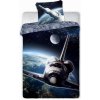 Javoli Posteľná bielizeň 140 x 200 cm / 70 x 90 cm bavlna - vesmír - vesmírna loď