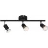 ACA DECOR Stropné bodové svietidlo TRINITY 3xGU10, čierna farba