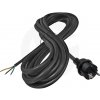 Flexo šnúra 3m 3×1 mm² čierna – napájací kábel pre elektro