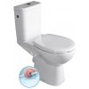 Sapho Etiuda - WC kombi pre ľudí s telesným postihnutím CLEAN ON, Rimless, zadný odpad, biela K11-0221