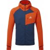Pánska fleecová mikina MOUNTAIN EQUIPMENT Eclipse Hooded Jacket Medieval/Cardinal XL