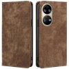 Peňaženkové kožené puzdro MAGNETIC na Huawei P50 - Hnedá
