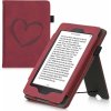 Puzdro KW Mobile - Nubuck Brushed Heart - KW5567502 - pre Amazon Kindle Paperwhite 1/2/3 - Dark Red (KW Mobile obal na Amazon Kindle Paperwhite 1/2/3/4, Kindle 2019/2020, Kindle 6/8/Touch, vrecko, sto