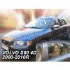Deflektory na Volvo S60, 4-dverová (+zadné), r.v.: 2000 - 2010