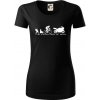 Evolution of man (supersport) - Dámske tričko z organickej bavlny Origin (GOTS) - 2XL ( Čierna )
