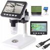 DIGITÁLNY MIKROSKOP USB S LCD DISPLEJOM HD 1080P 12MP 8xLED ZOOM 1200x NA VZDELÁVANIE