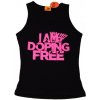 Dámské černé tílko I am doping free 004-IMCWN, Size S, Barva Černá I am doping free 004-IMCWN