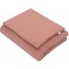 Mušelínový set s výplňou New Baby 80x70 cm ružový