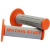 MOTION STUFF Motokrosové rukoväte - supersoft šedo/oranžová