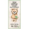 Bohemia Gifts Darčeková mliečna čokoláda – Pre šťastie (medveď so štvorlístkom) 100 g