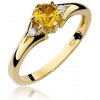 Blink-Blink Diamantový prsteň zo žltého zlata s Citrínom 2310ZCiDB