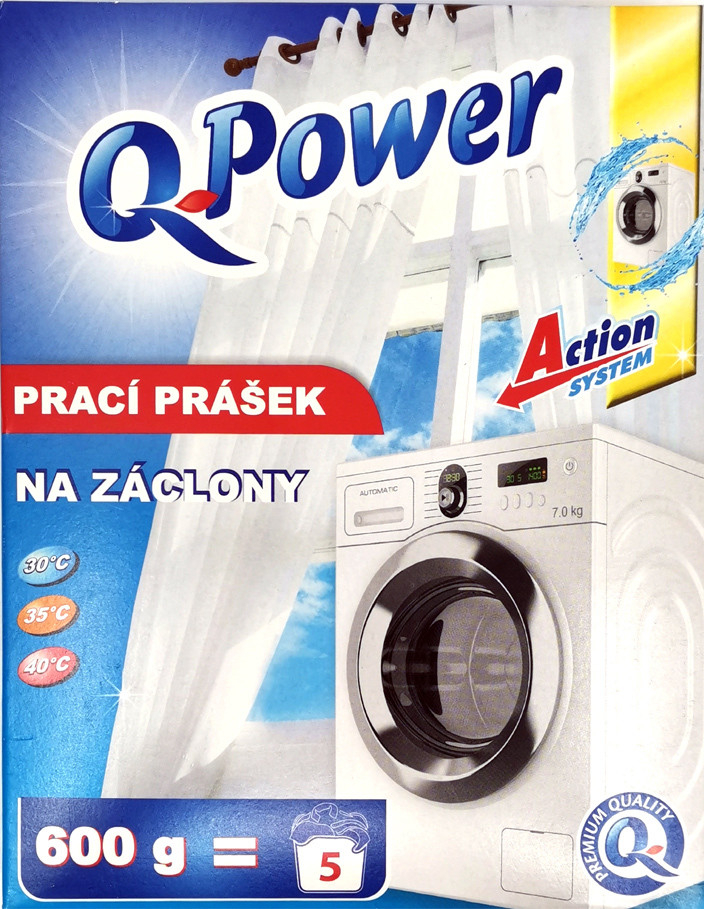 Q Power prášok na záclony 600 g