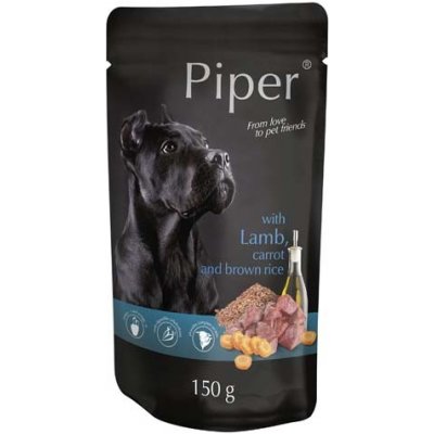 PIPER ADULT 150g kapsička pre dospelých psov jahňa, mrkva a hnedá ryža