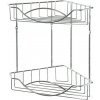 Olsen Spa KD02080046 Drôtená rohová polička 24x24x32,3cm, pochrómovaná oceľ KD02080046