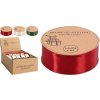 H&S stuha dekoračná, 2,5cm x 3m, tkaná, béžová, bordová alebo zelená