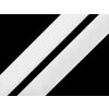 Zips suchý - samolepiaci - 20mm - Biela - PLYŠ