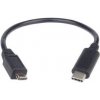 PremiumCord kur31-02 USB-C/Micro USB, 20cm, černý