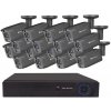 Securia Pro IP kamerový systém NVR16CHV8S-B SONY smart, čierny Nahrávanie: 8TB disk